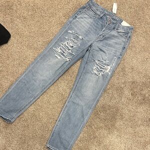 American Eagle Outfitters Light Blue Straight Leg Jeans